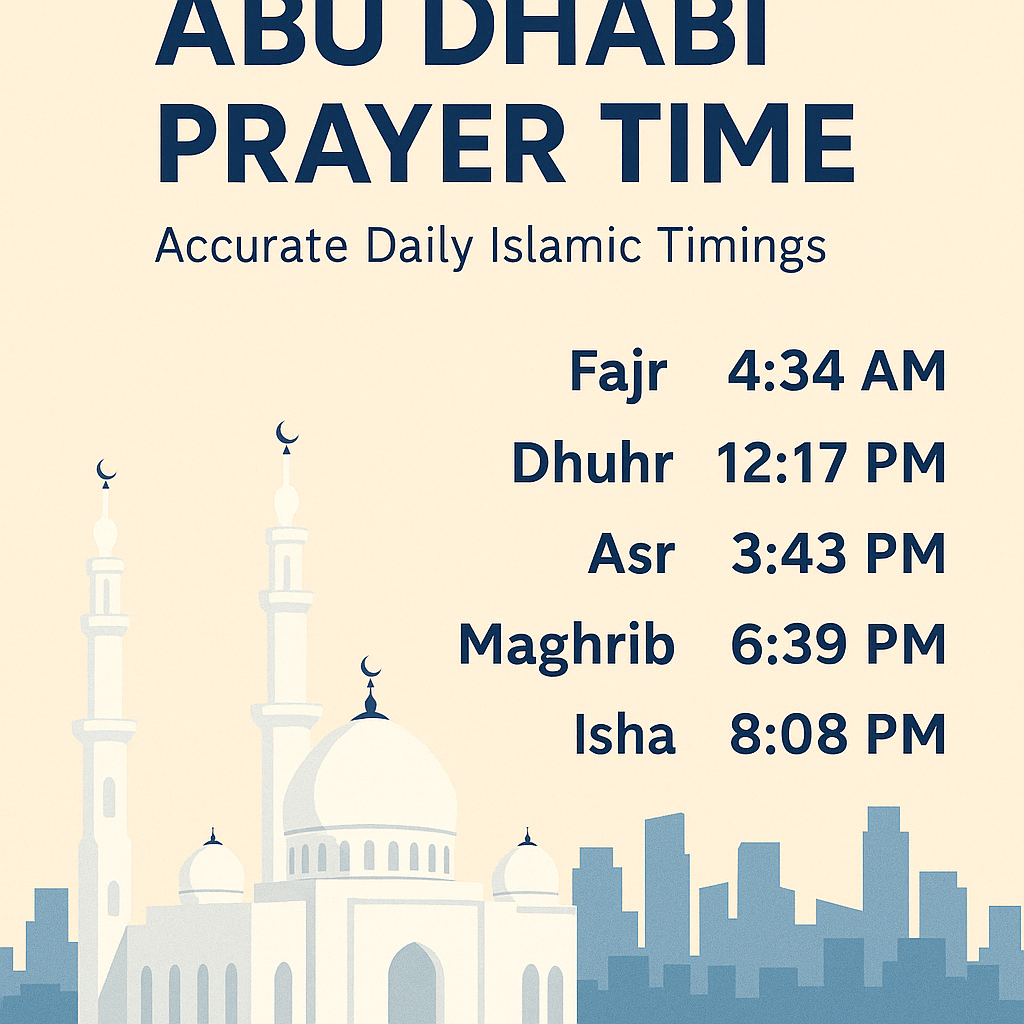 prayer times in abu dhabi